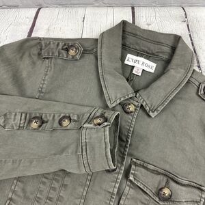 NWT Knox Rose army green utility jacket size‎ small